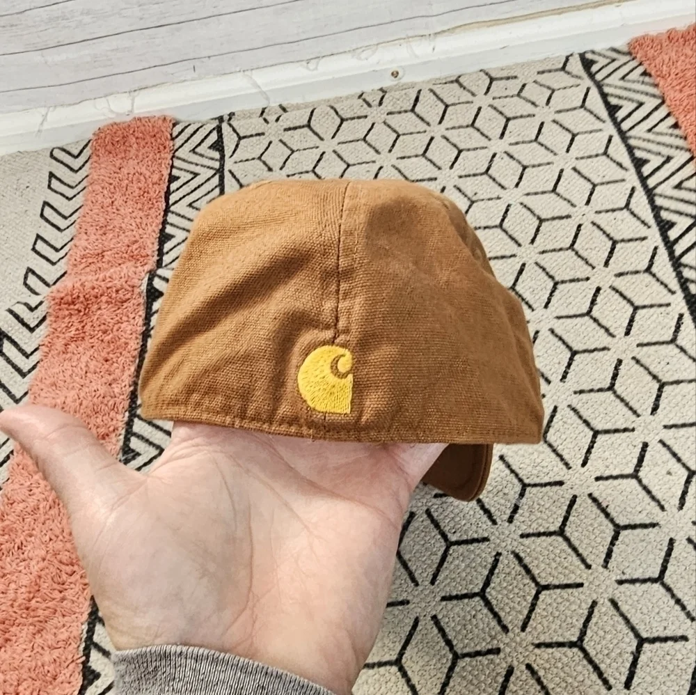 CARHARTT TAN SQUARE LOGO HAT, SZ MEDIUM TODDLER